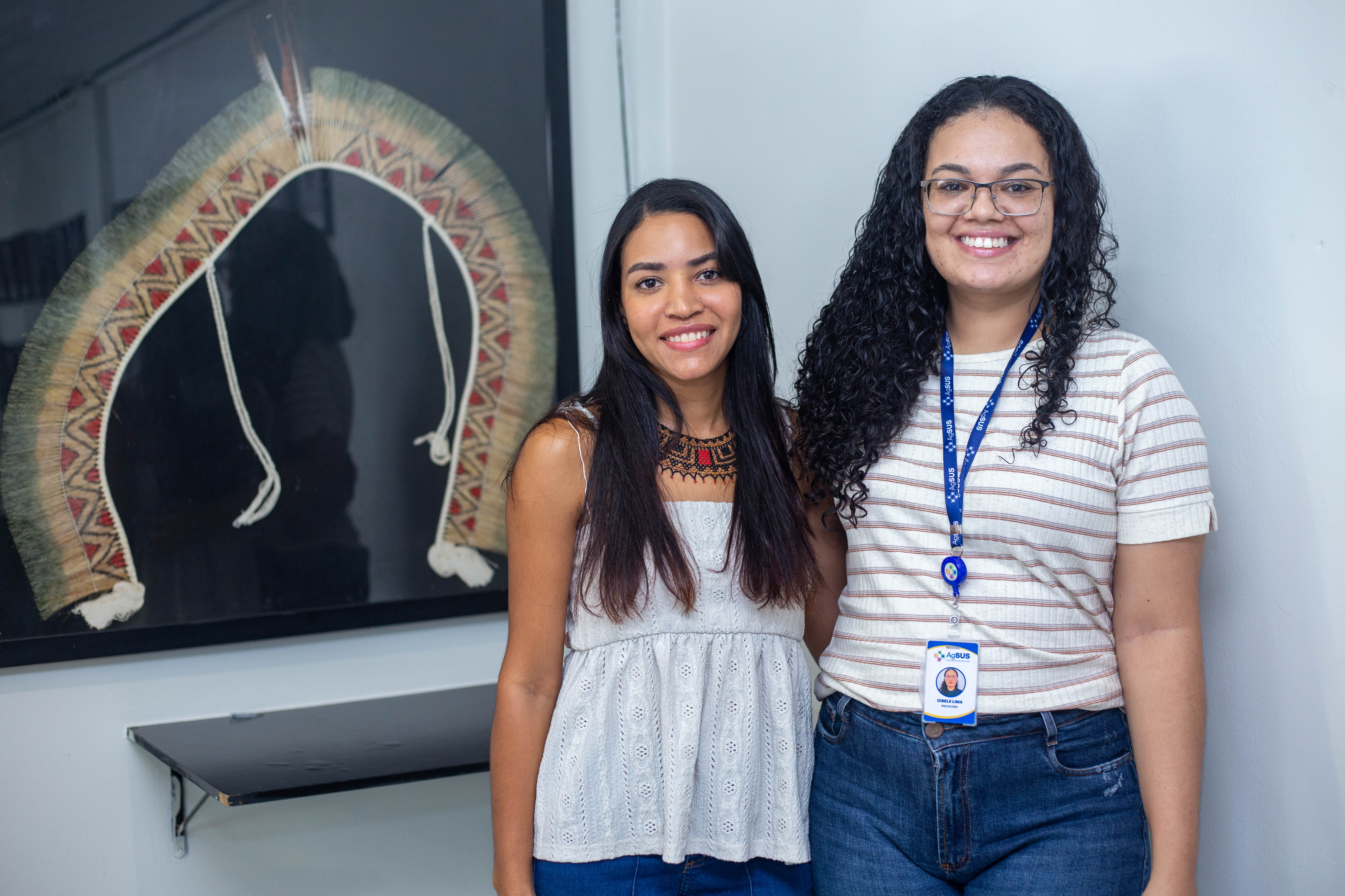 Molanisa Xocó e Cibele Lima do DSEI AL/SE